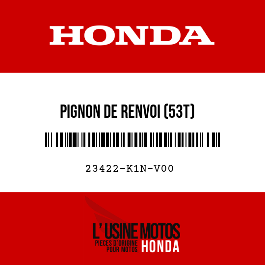 image de 23422-K1N-V00 PIGNON DE RENVOI (53T)