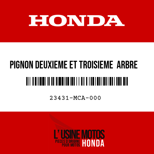 image de 23431-MCA-000 PIGNON DEUXIEME ET TROISIEME  ARBRE PRINCIPAL (22T/29T)