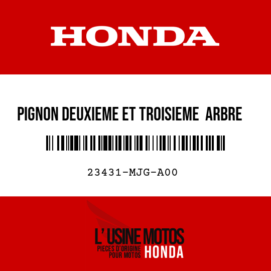 image de 23431-MJG-A00 PIGNON DEUXIEME ET TROISIEME  ARBRE PRINCIPAL (22T/29T)