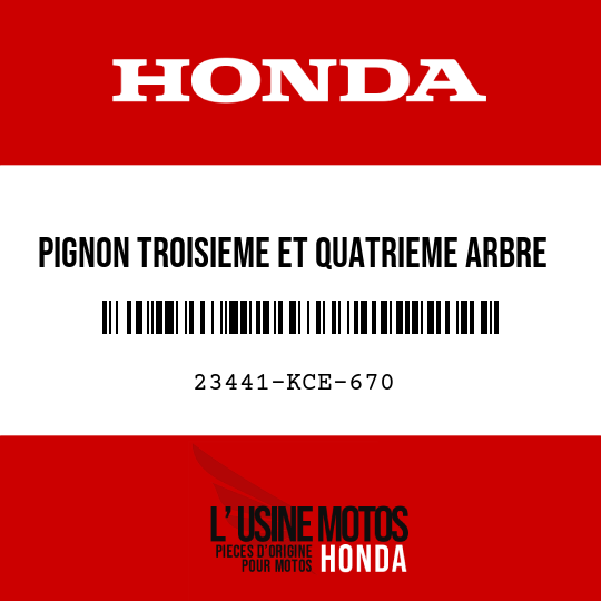 image de 23441-KCE-670 PIGNON TROISIEME ET QUATRIEME ARBRE DE RENVOI (20T/23T)