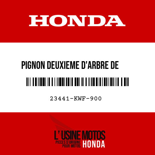 image de 23441-KWF-900 PIGNON DEUXIEME D'ARBRE DE    RENVOI (35T)