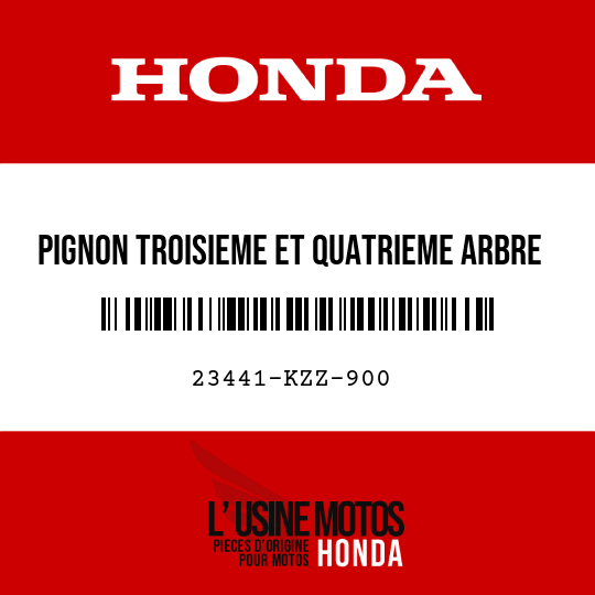 image de 23441-KZZ-900 PIGNON TROISIEME ET QUATRIEME ARBRE DE RENVOI (21T/23T)