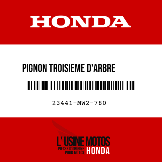 image de 23441-MW2-780 PIGNON TR0ISIEME D'ARBRE      PRINCIPAL (20T)