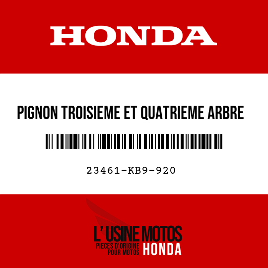 image de 23461-KB9-920 PIGNON TROISIEME ET QUATRIEME ARBRE DE RENVOI (21T/24T)