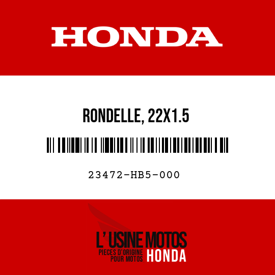 image de 23472-HB5-000 RONDELLE, 22X1.5