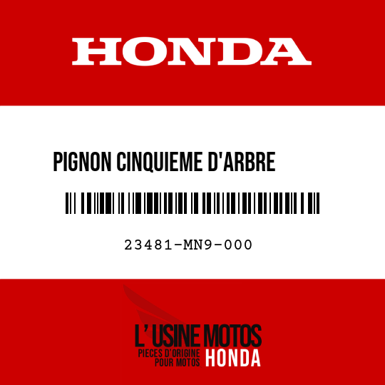 image de 23481-MN9-000 PIGNON CINQUIEME D'ARBRE      PRINCIPAL (25T)