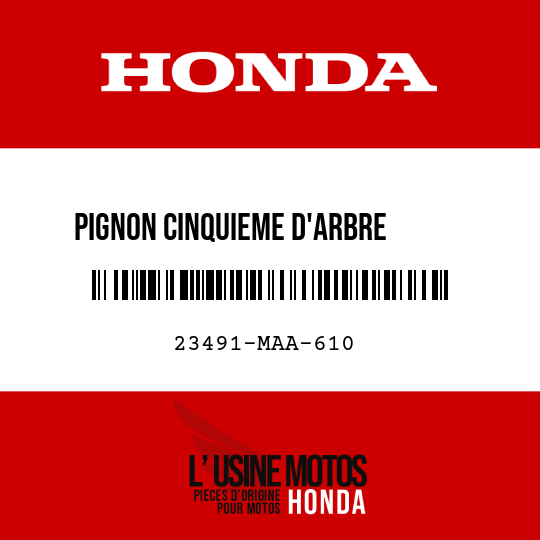 image de 23491-MAA-610 PIGNON CINQUIEME D'ARBRE      PRINCIPAL (30T)