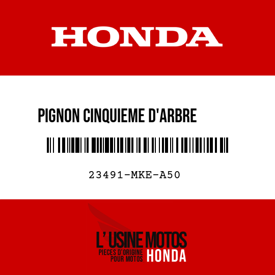 image de 23491-MKE-A50 PIGNON CINQUIEME D'ARBRE      PRINCIPAL (24T)