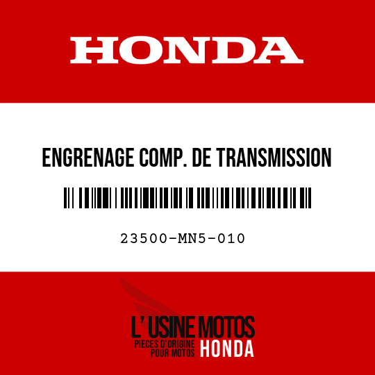 image de 23500-MN5-010 ENGRENAGE COMP. DE TRANSMISSION SECONDAIRE (35T)