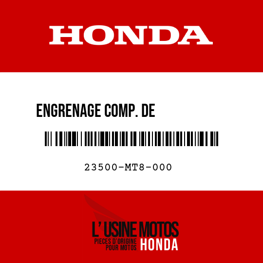 image de 23500-MT8-000 ENGRENAGE COMP. DE TRANSMISSION SECONDAIRE (35T)