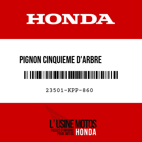 image de 23501-KPP-860 PIGNON CINQUIEME D'ARBRE      PRINCIPAL (24T)