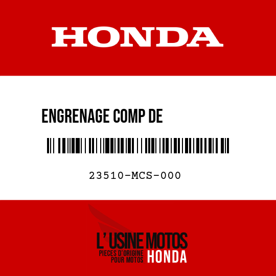 image de 23510-MCS-000 ENGRENAGE COMP DE            TRANSMISSION SECONDAIRE (40T)