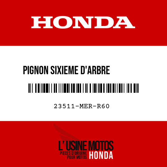 image de 23511-MER-R60 PIGNON SIXIEME D'ARBRE        PRINCIPAL (24T)