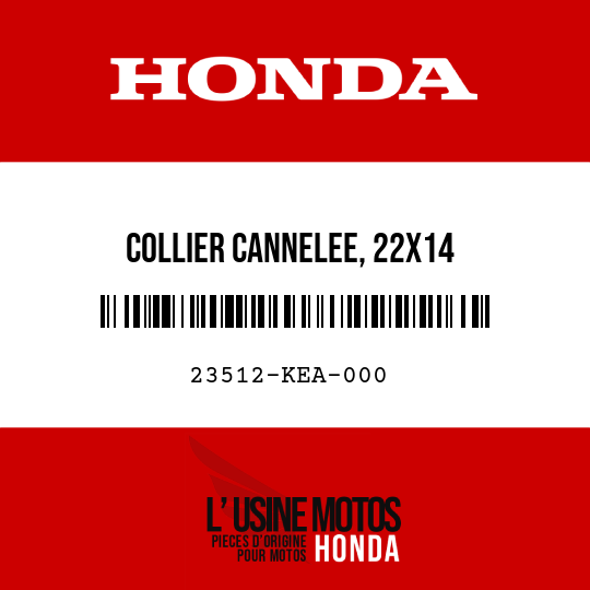 image de 23512-KEA-000 COLLIER CANNELEE, 22X14