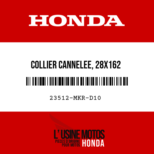 image de 23512-MKR-D10 COLLIER CANNELEE, 28X162