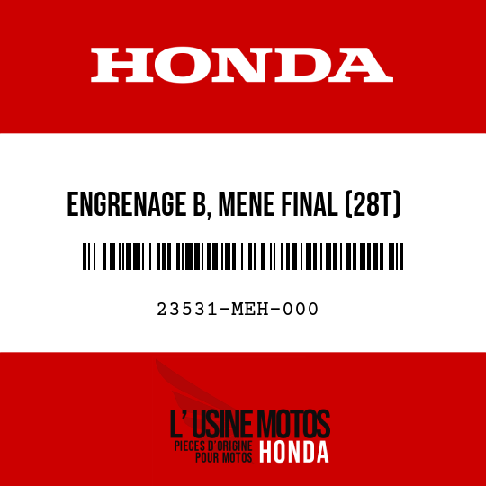 image de 23531-MEH-000 ENGRENAGE B, MENE FINAL (28T)