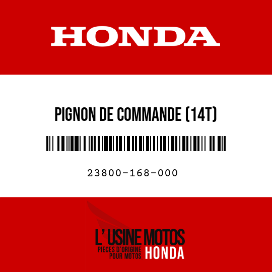 image de 23800-168-000 PIGNON DE COMMANDE (14T)