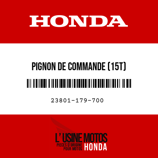 image de 23801-179-700 PIGNON DE COMMANDE (15T)