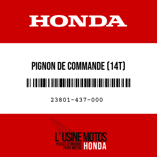 image de 23801-437-000 PIGNON DE COMMANDE (14T)