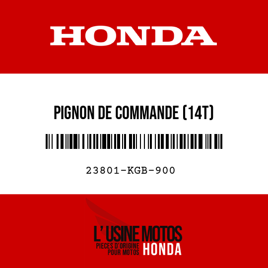 image de 23801-KGB-900 PIGNON DE COMMANDE (14T)