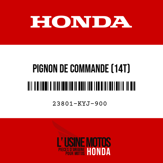 image de 23801-KYJ-900 PIGNON DE COMMANDE (14T)