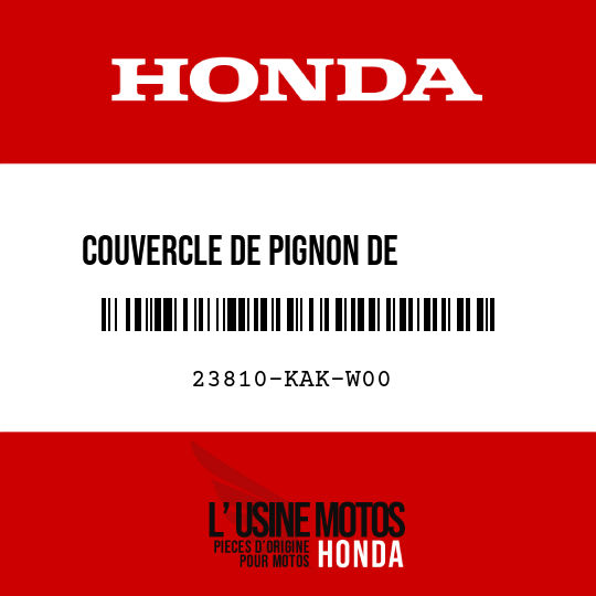 image de 23810-KAK-W00 COUVERCLE DE PIGNON DE        COMMANDE
