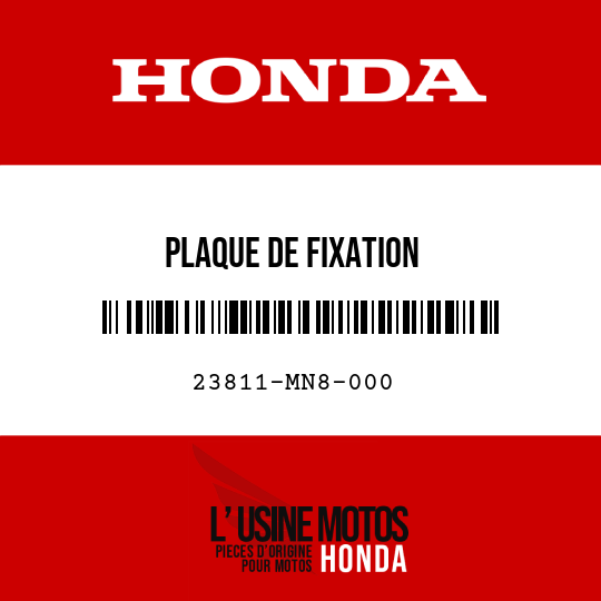 image de 23811-MN8-000 PLAQUE DE FIXATION