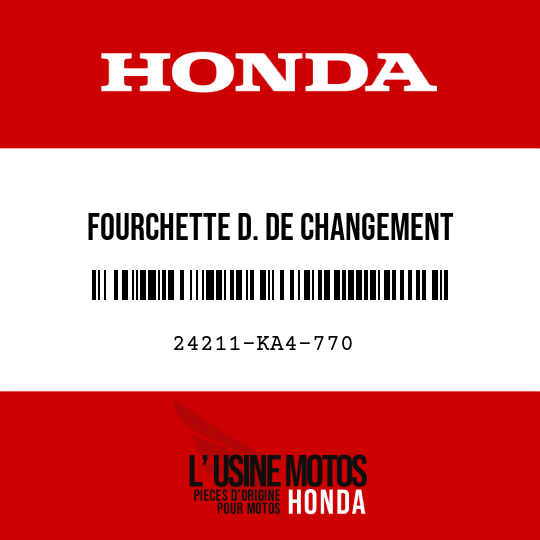 image de 24211-KA4-770 FOURCHETTE D. DE CHANGEMENT DEVITESSE