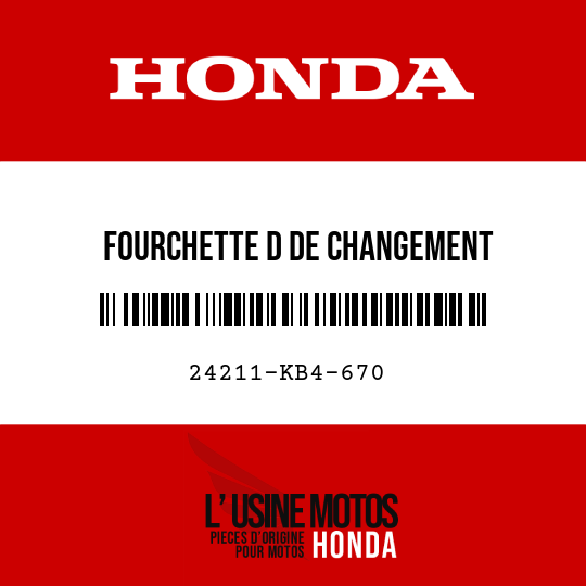 image de 24211-KB4-670 FOURCHETTE D DE CHANGEMENT DEVITESSE