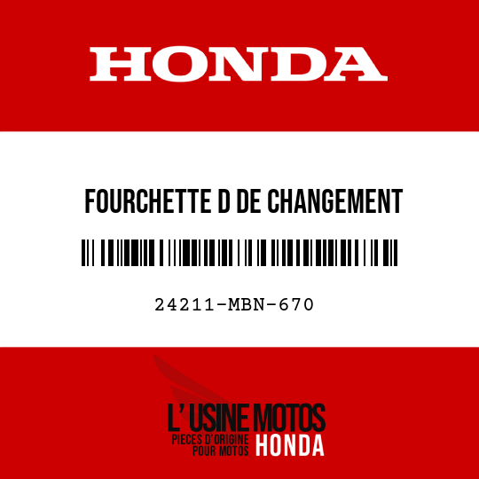 image de 24211-MBN-670 FOURCHETTE D DE CHANGEMENT DEVITESSE