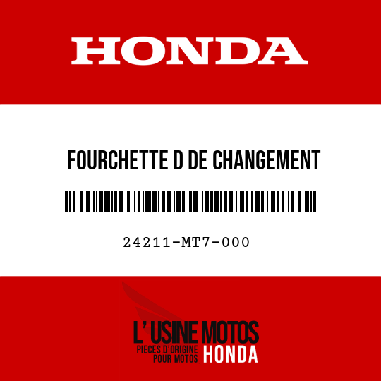 image de 24211-MT7-000 FOURCHETTE D DE CHANGEMENT DEVITESSE