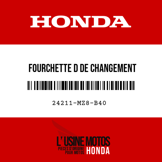 image de 24211-MZ8-B40 FOURCHETTE D DE CHANGEMENT DEVITESSE