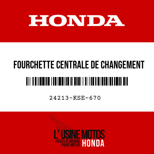 image de 24213-KSE-670 FOURCHETTE CENTRALE DE CHANGEMENT DE VITESSE