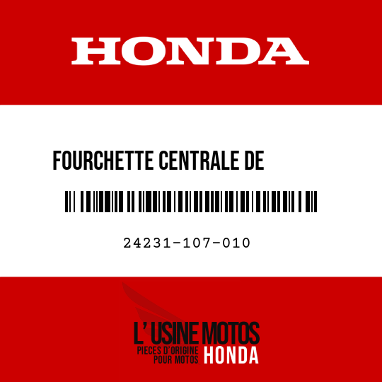 image de 24231-107-010 FOURCHETTE CENTRALE DE        CHANGEMENT DE VITESSE