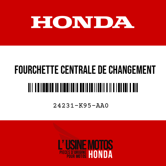 image de 24231-K95-AA0 FOURCHETTE CENTRALE DE CHANGEMENT DE VITESSE