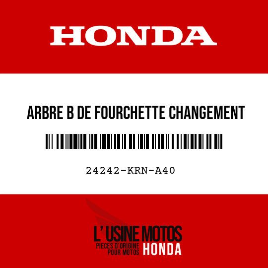 image de 24242-KRN-A40 ARBRE B DE FOURCHETTE CHANGEMENT
