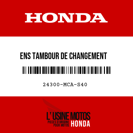 image de 24300-MCA-S40 ENS TAMBOUR DE CHANGEMENT    VITESSE