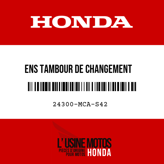 image de 24300-MCA-S42 ENS TAMBOUR DE CHANGEMENT    VITESSE