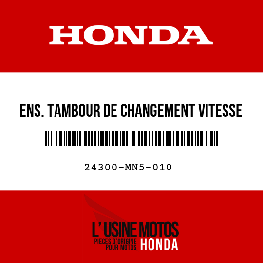 image de 24300-MN5-010 ENS. TAMBOUR DE CHANGEMENT VITESSE