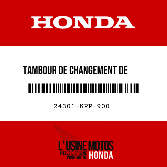 image de 24301-KPP-900 TAMBOUR DE CHANGEMENT DE      VITESSE