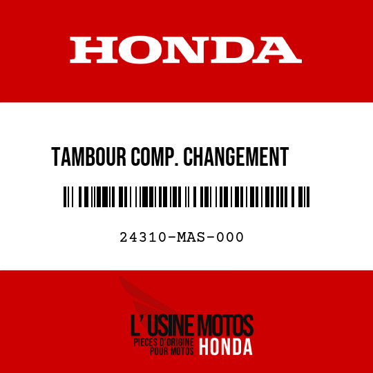 image de 24310-MAS-000 TAMBOUR COMP. CHANGEMENT      VITESSE