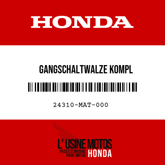 image de 24310-MAT-000 GANGSCHALTWALZE KOMPL