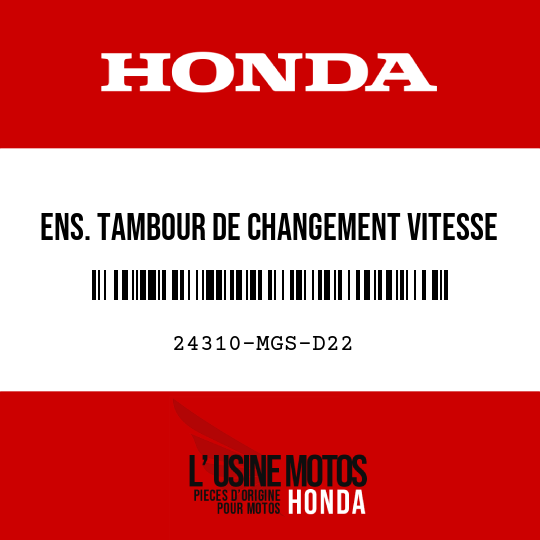 image de 24310-MGS-D22 ENS. TAMBOUR DE CHANGEMENT VITESSE
