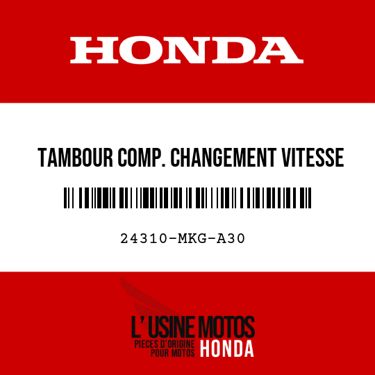 image de 24310-MKG-A30 TAMBOUR COMP. CHANGEMENT VITESSE