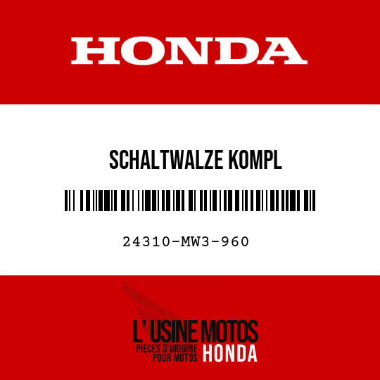 image de 24310-MW3-960 SCHALTWALZE KOMPL