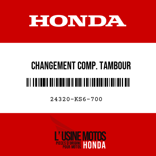 image de 24320-KS6-700 CHANGEMENT COMP. TAMBOUR