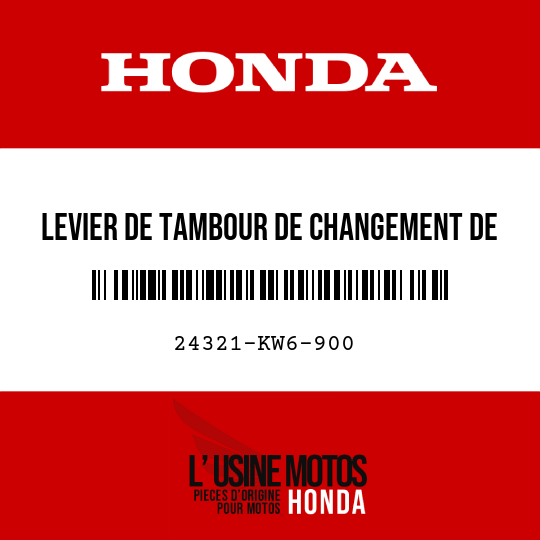 image de 24321-KW6-900 LEVIER DE TAMBOUR DE CHANGEMENT DE VITESSE