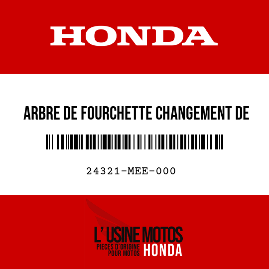 image de 24321-MEE-000 ARBRE DE FOURCHETTE CHANGEMENT DE VITESSE