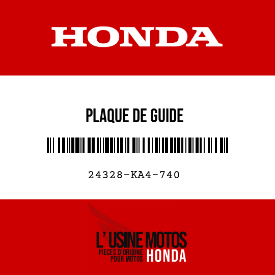 image de 24328-KA4-740 PLAQUE DE GUIDE