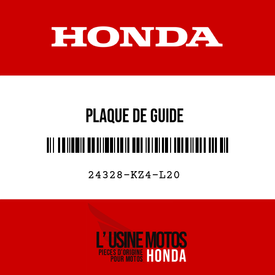 image de 24328-KZ4-L20 PLAQUE DE GUIDE